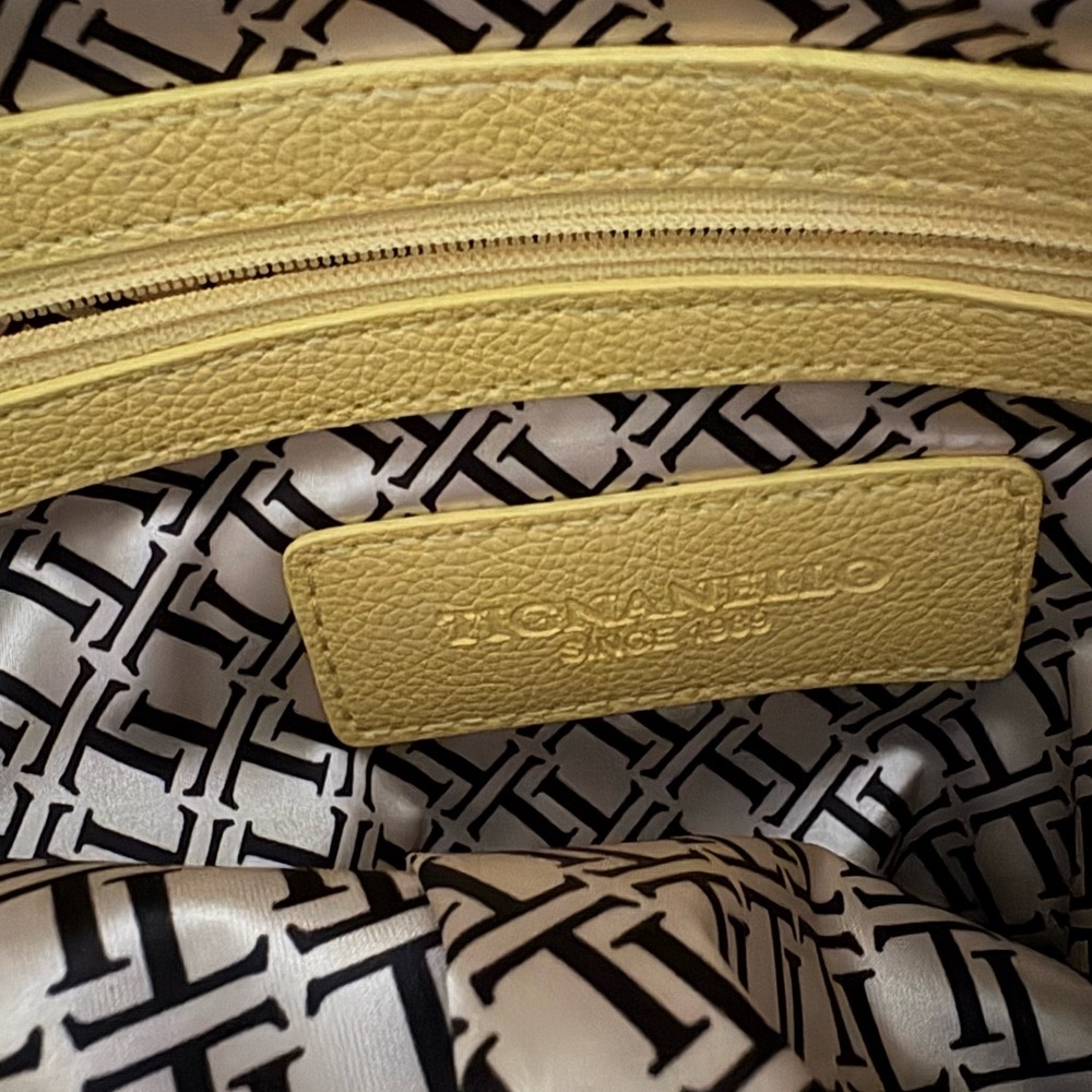 Tignanello Yellow Leather Women's Bag